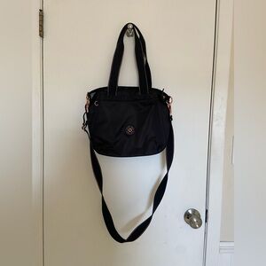 Black Kipling Women's Shoulder Bag with crossbody strap